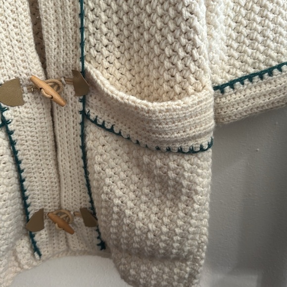 Stunning crochet jacket cardigan with hood. Handmade - Picture 4 of 8